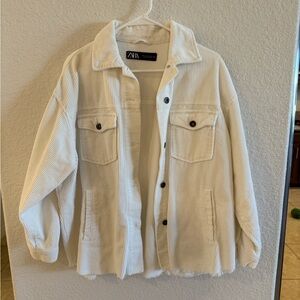 Zara Cream Corduroy Jacket